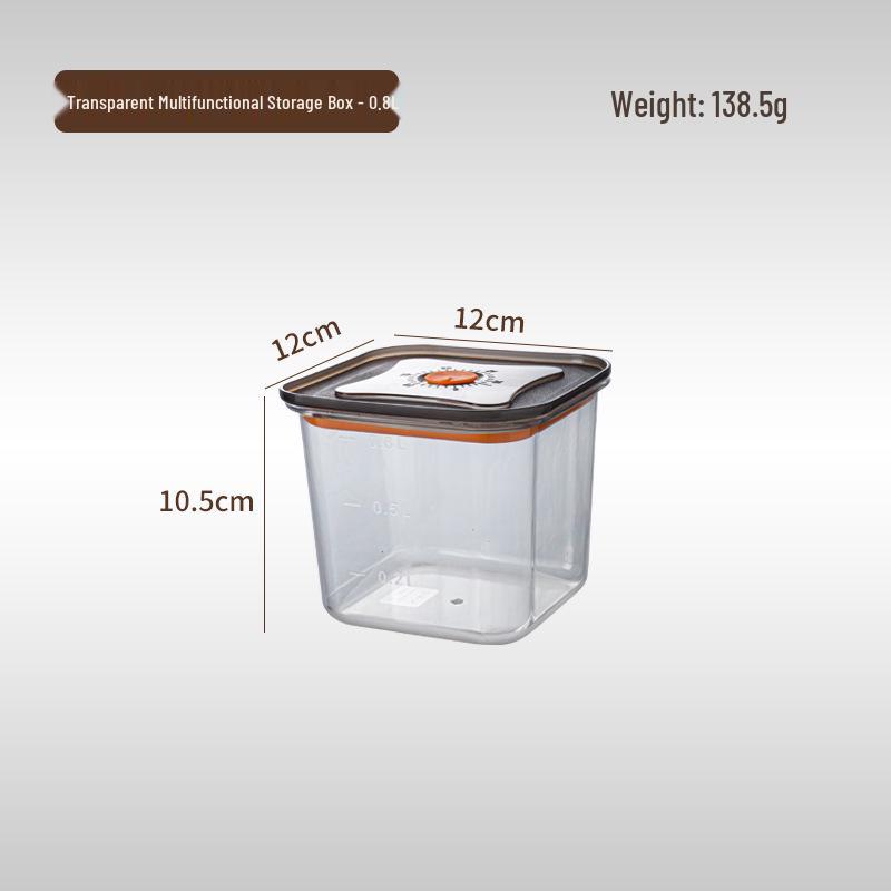 Clear Plastic Kitchen Storage Jar for Cereal and Grains
