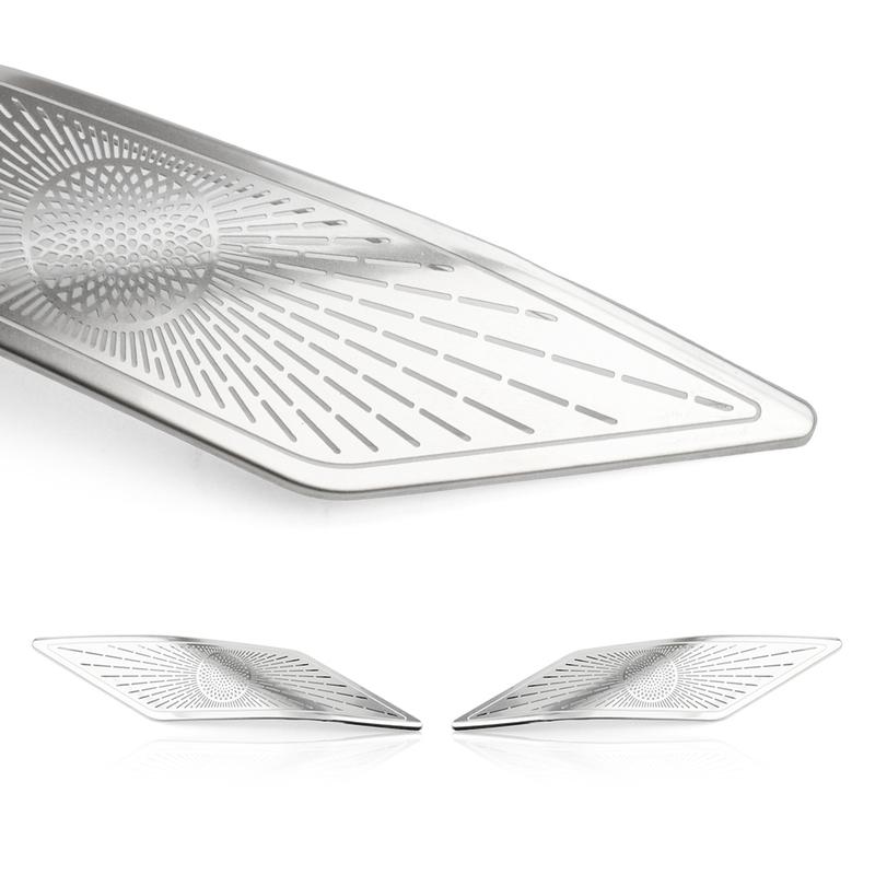2*For Hyundai IONIQ 6 -2025 Stainless Steel A-Pillar Tweeter Speaker Cover Trim Interior Decorative Car Styling Accessories