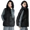 Large size women's vest autumn and winter new down cotton-padded coat 0kg top fat sister loose coat vest