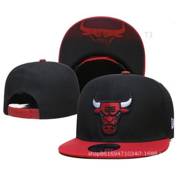 Source Baseball Cap Basketball League Bull Hat Street American Retro Embroidery Flat Edge Bull Head Casual Hat