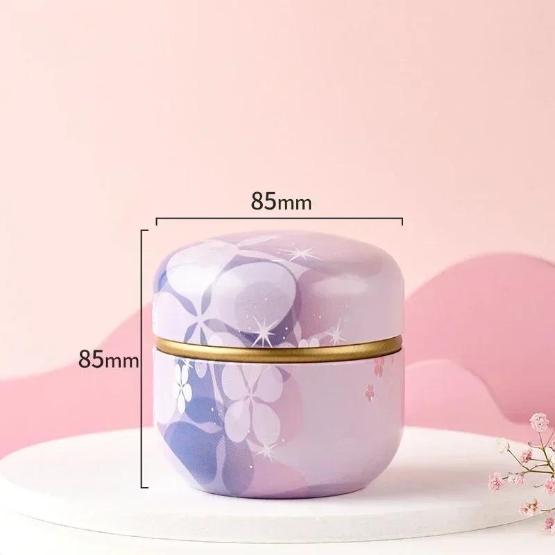 Tea Caddy Mini Portable Storage Boxes Candle Cans Tea Box Containers Snacks Coffee Candy Small Sealed Jars Tin Packaging Teaware