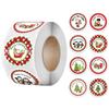 100-500pcs Merry Christmas Stickers Round stickers Christmas Tag for Envelope Sealing Gift Decor Shop Product Packaging Stickers