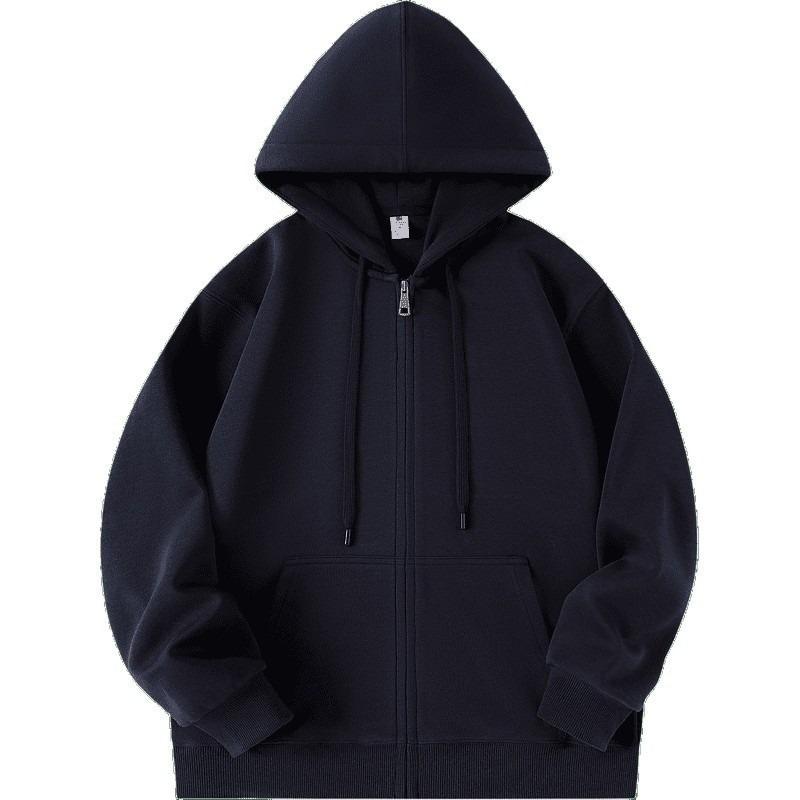 Autumn and Winter Jacket Zipper Hooded Sweater Women's Casual Cardigan Loose Top