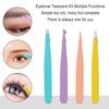 6 PCS Eyebrow Tweezers Set - Tweezers for Women and Men Facial Hair Chin, Eyebrow Kit Ingrown Hair Tweezers Precision Tweezers