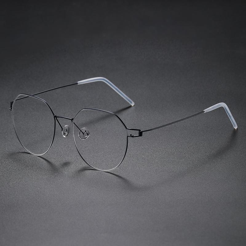 Denmark Brand Air Titanium Glasses Frames Men Thin Rim Screwless Eyewear Eyeglasses Women Morten Round Square Oval Korean Design