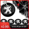 Car Sticker 4pc 56/60mm Car Wheel Center Covers Badge Hub Cap Accessories For Peugeot 206 307 308 3008 207 208 407 508 2008 5008
