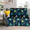 HD Cute Dino Cartoon 3D Dinosaur Space Children Blanket,soft Throw Blanket for Home Bedroom Bed Sofa Picnic Office Cover Blanket