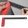 Combination Framing Square 40cm 16 Inch 5 To 90 Degree Adjustable Square Multi Angle Measuring Ruler