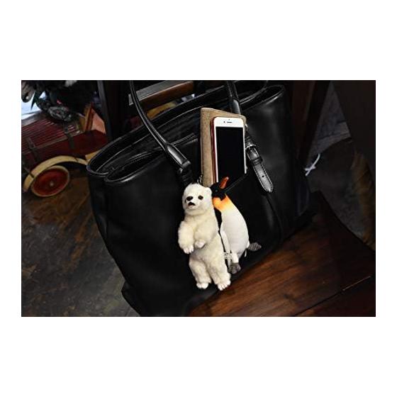 HANSA Emperor Penguin Keychain black wite
