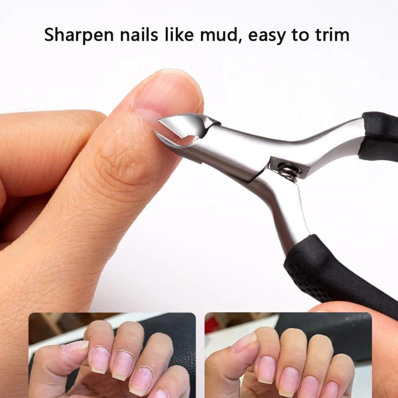 Professional Nail Cuticle Nipper Scissors Stainless Steel Manicure Clipper Dead Skin Remover Pedicure Eagle Beak Pliers Tools