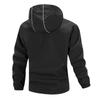 Men'S Loose Jacket Fashionable Multi Pocket Hooded Jacket