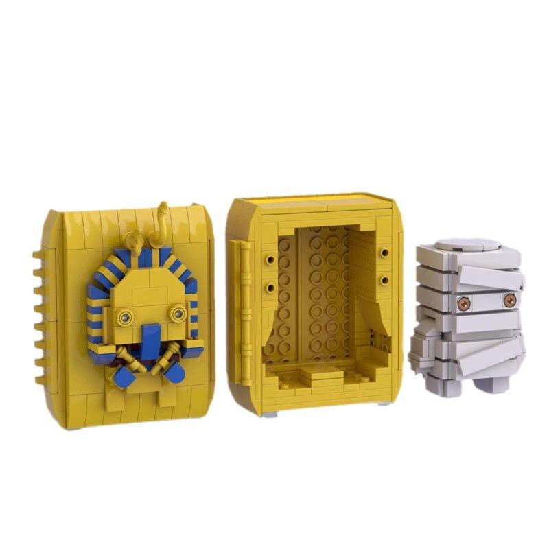 Bricklink Action Figures Egyptian The Mummy of The Pharaoh Brickheadz Sets Building Blocks Toys for Gift Brick Big Head