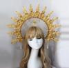 Diadema KC Halo Lolita Gotica Fatto a Mano Fascia Corona Dea del Sole Retrò Accessori per Capelli
