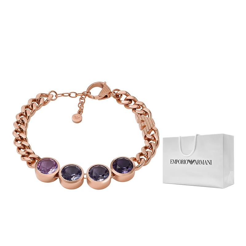 Emporio Armani Fashion Trend Stainless Steel Bracelet Women Bracelets EGS3001221 Shopping Bag