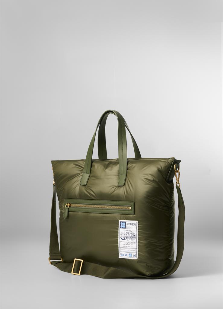 Jvper Adventure Padded Light Nylon Tote Bag - Khaki