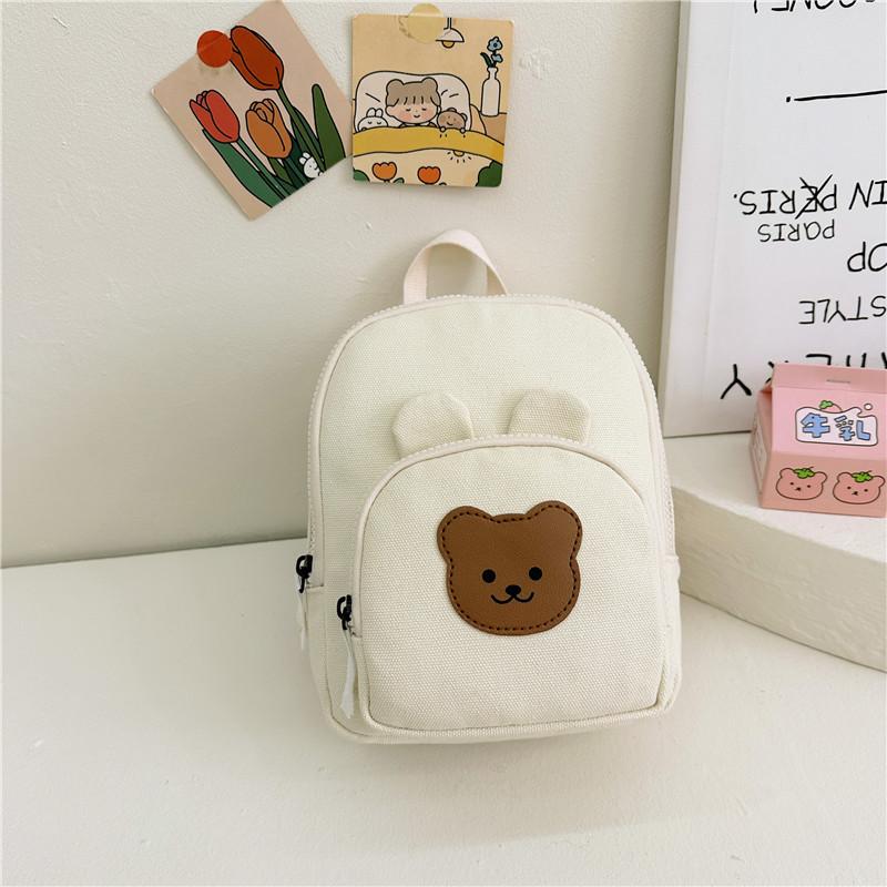 Adorable Cartoon Bunny Kids Backpack Colorful Plush Dual Shoulder School Bag For Boys And Girls