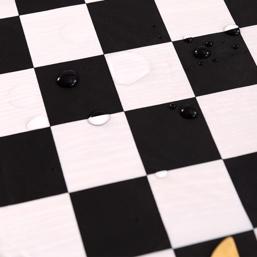 Black and White Table Cover Plastic Table Decorative Cloth Birthday Party