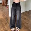 Loose Retro Jeans Women Straight Leg Baggy Denim Pants Fashion Cowboy Trousers  Girls Lady