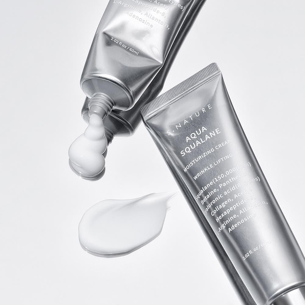S.NATURE Aqua Squalane Moisture Cream Deep Hydration Nourishing 80ml Korean Skincare Daily Moisturizer
