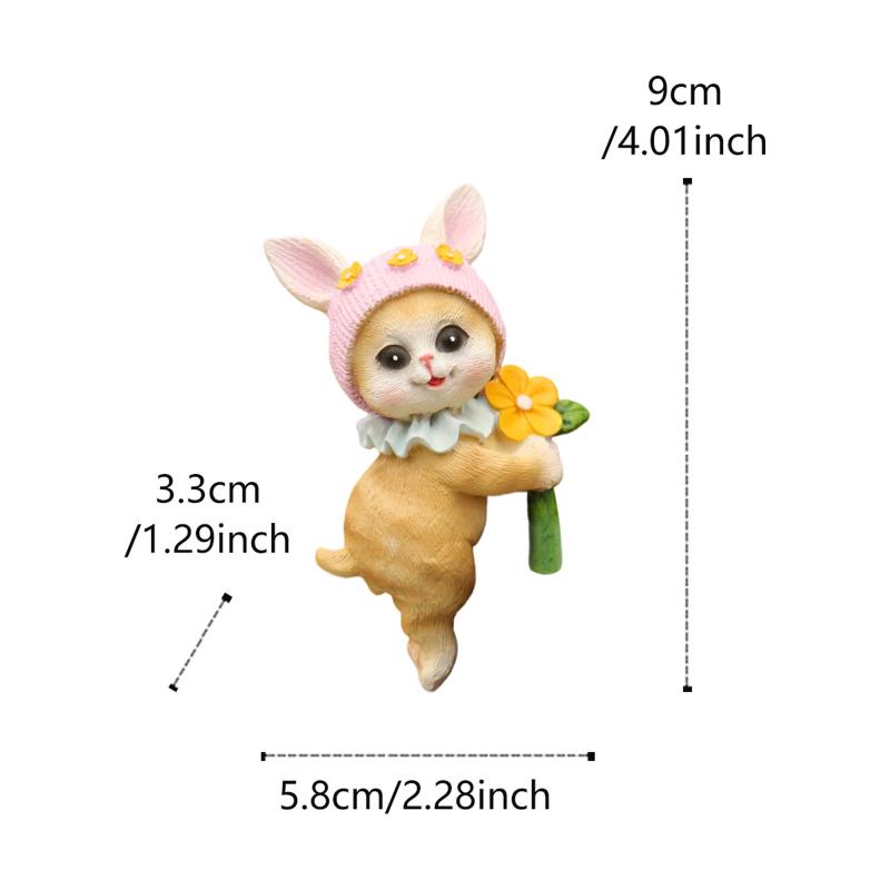 

Miniature Hanging Cat Figurines Flower Pot Hugger Cute Resin Kitten Bonsai Decor Planter Pot Hanger Fairy Garden Ornaments різнокольоровий
