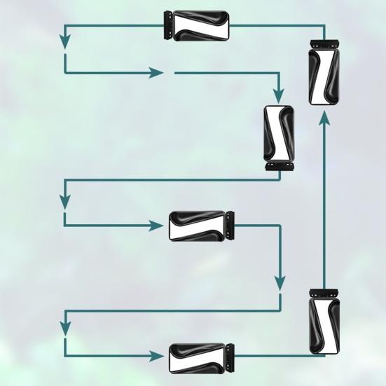Perie magnetică de curățare a rezervorului de pește cu raclere Decontaminare pe două fețe Suspensie sincronizată Detergent pentru alge de sticlă de acvariu
