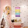 Children Bedroom Decorative Rainbow Wooden Board Butterfly Plaque with Positive Words