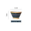 Jingbaodi Japanese Style Colorful Ceramic Noodle Bowl Set