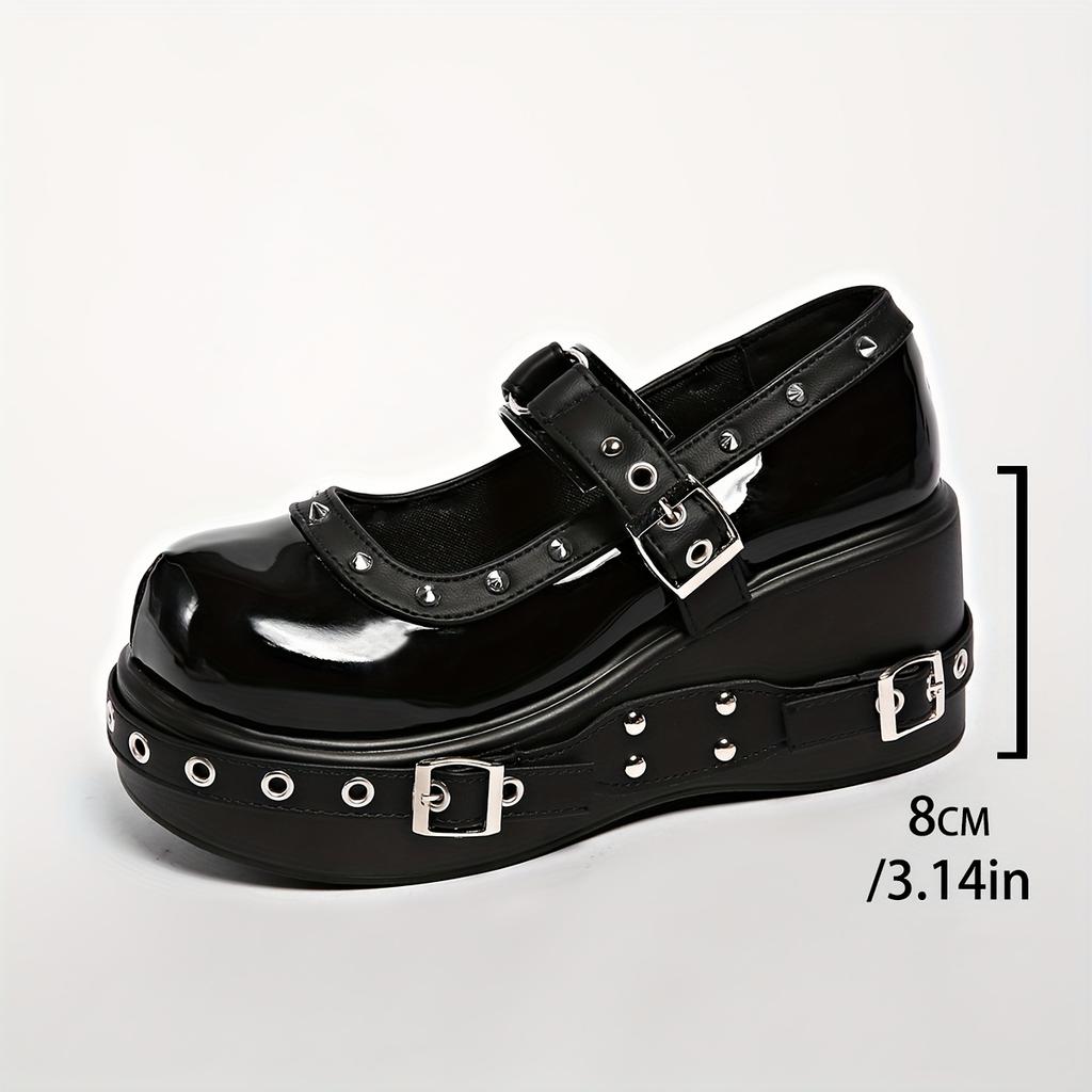 Platform Chunky Heel Mary Jane Shoes for Women 2025 Fall New Arrival Trendy Fashionable Leather Shoes