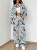Camouflage Style Autumn and Winter New European and American Women's Clothing Outdoor Fashion Suit Women