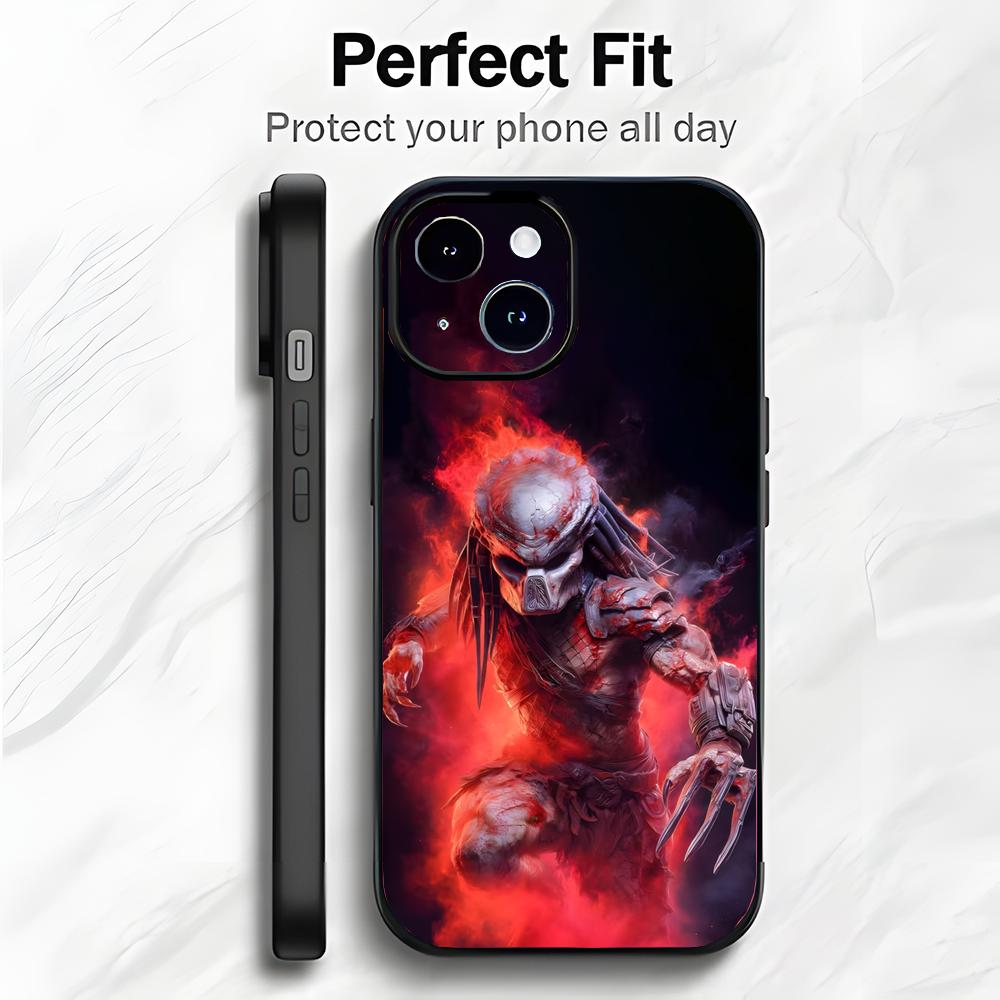 Scary Alien Movie P-Predator Phone Case Phone Case Soft Packaging Lightweight For iPhone17 16 15 14 13ProMax