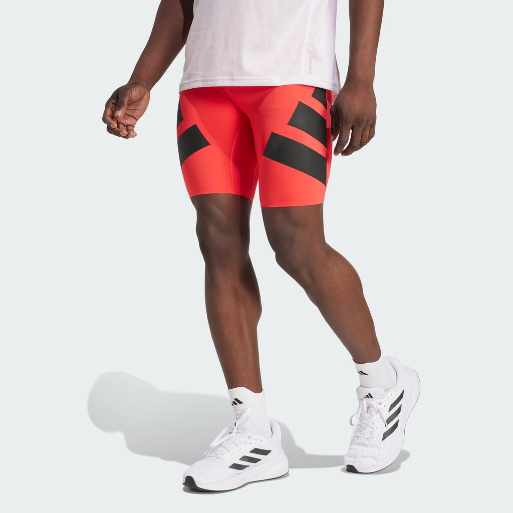 adidas Adizero Logo Slim Fit Elastic Waist Running Shorts Men Shorts JC6678