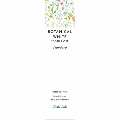 Teeth Lab Botanical White Standard Toothpaste, 100g, for at-home teeth whitening. Made with natural ingredients and additive-free, this premium formul