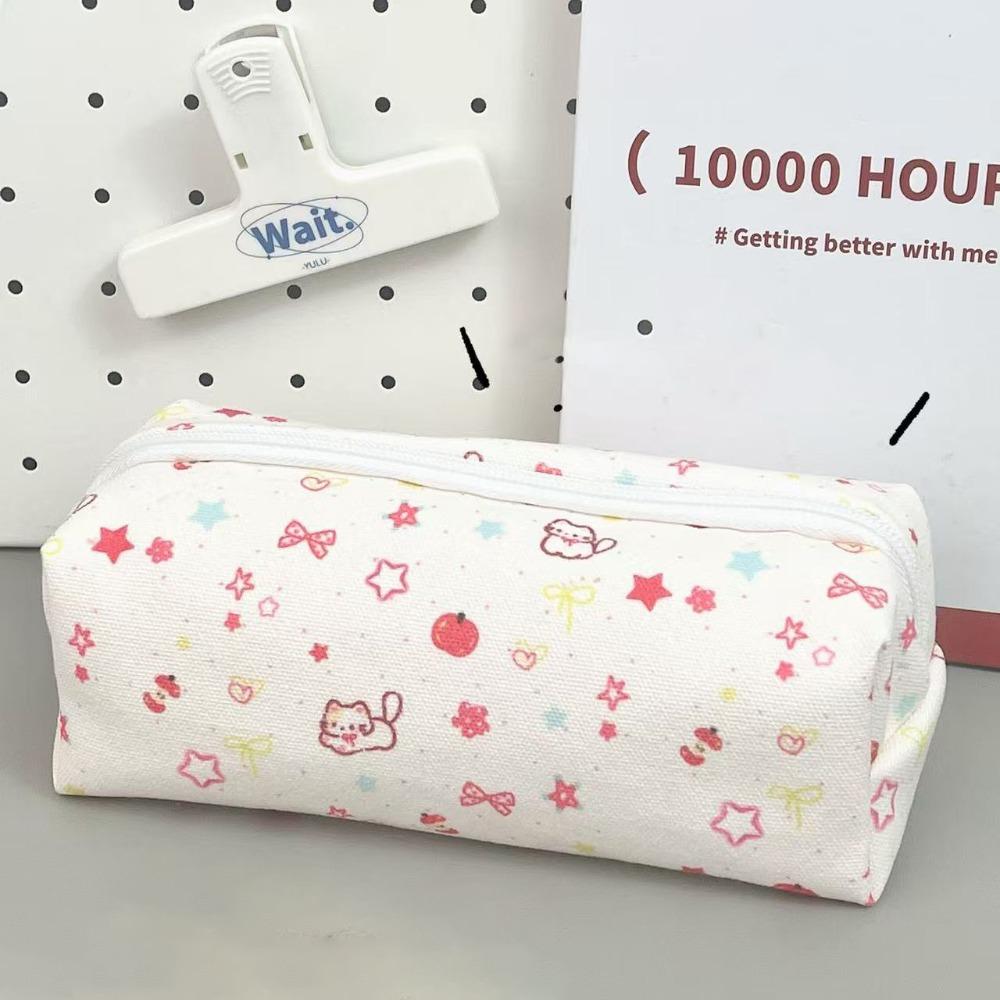 Large Capacity Pen Bag Cartoon Cat Dog Stationery Bag Cute Pencil Case  Students