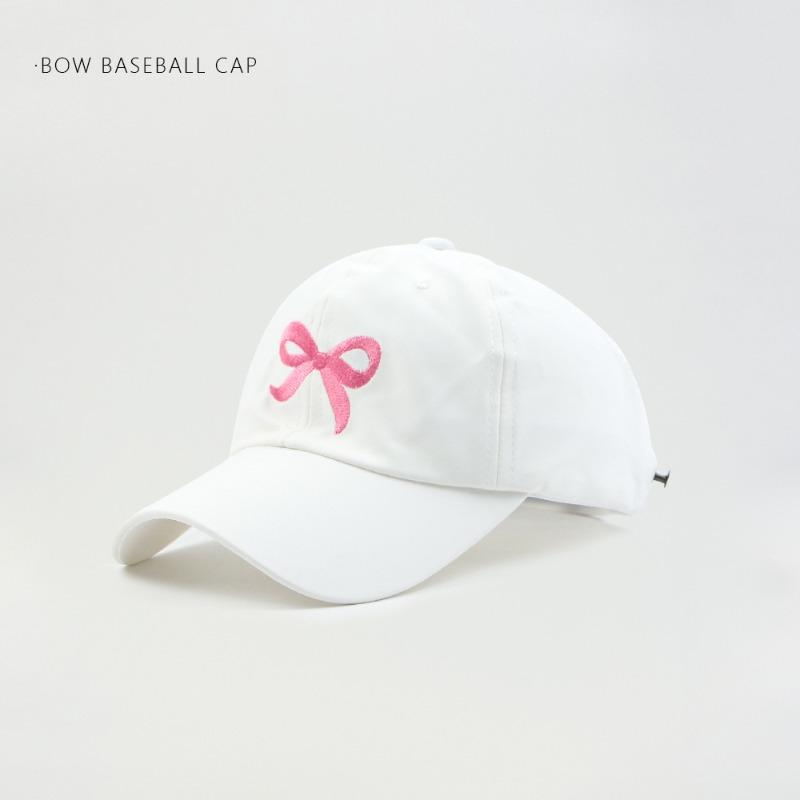 

Ice silk touch bow ponytail hat women s spring and summer versatile quick-drying sun protection baseball hat Adjustable (56-58cm) белый