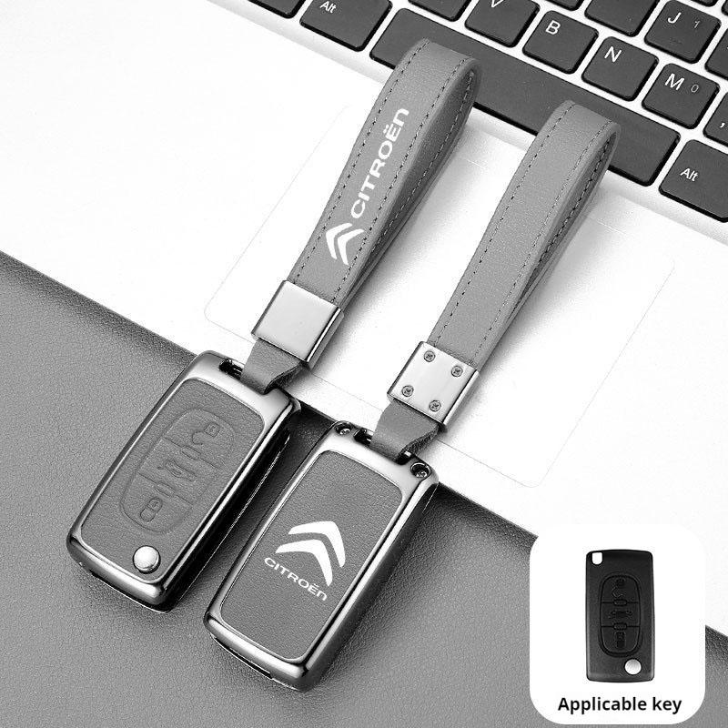AGX4   Zinc Alloy CarKey Holder Car Keychain Bag Organizer Car Key Case For Citroen C1 C2 C3 C4 C5 C6 C8 C4L C3L C3-XR PICASSO Aircross