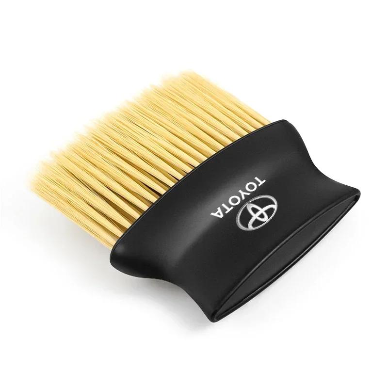 1Pcs Car Dedusting Brush Air Outlet Cleaning Brush Car Accessories For TRD Toyota Corolla Yaris Aygo GT86 Prius RAV4 Camry Auris