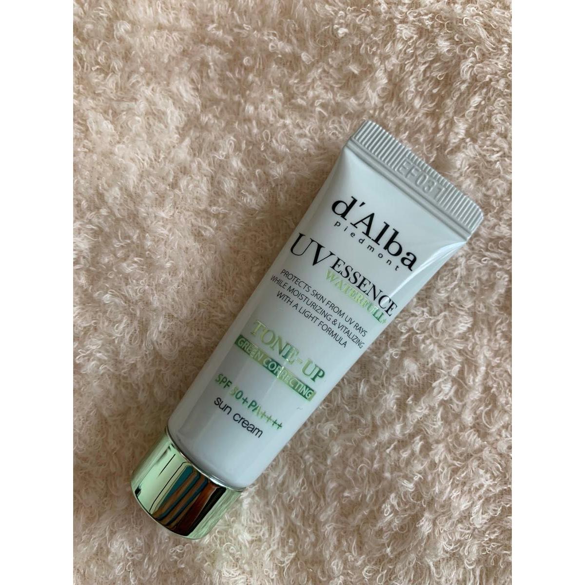 d Alba UV Essence Waterful Tone Up Green Sun Cream 10ml Mini Size New
