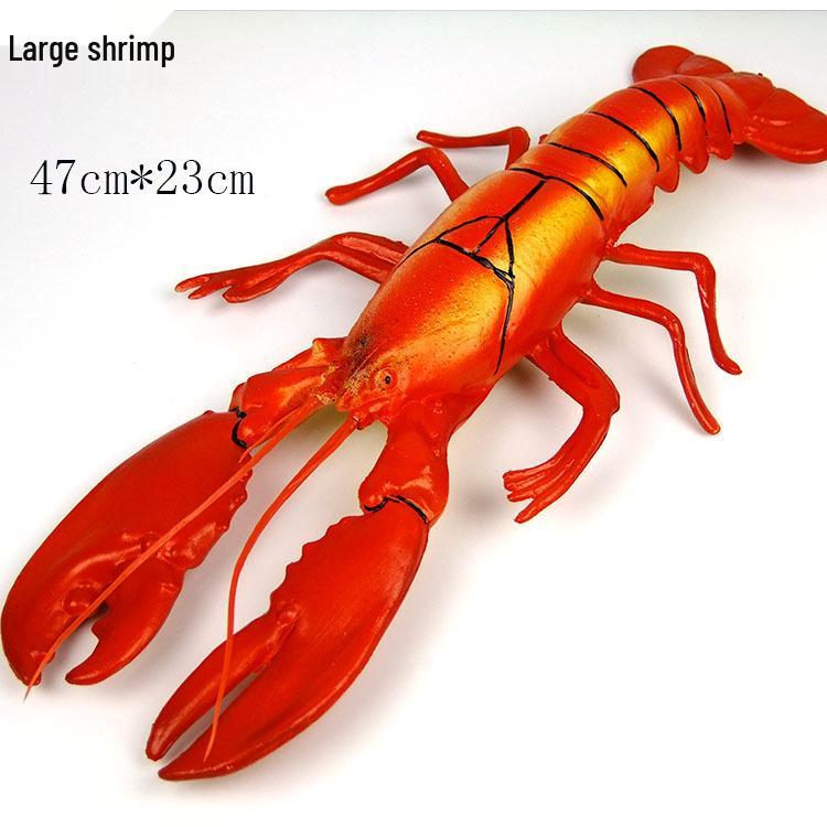 Large Plastic Lobster and Crab Simulation Toy Model