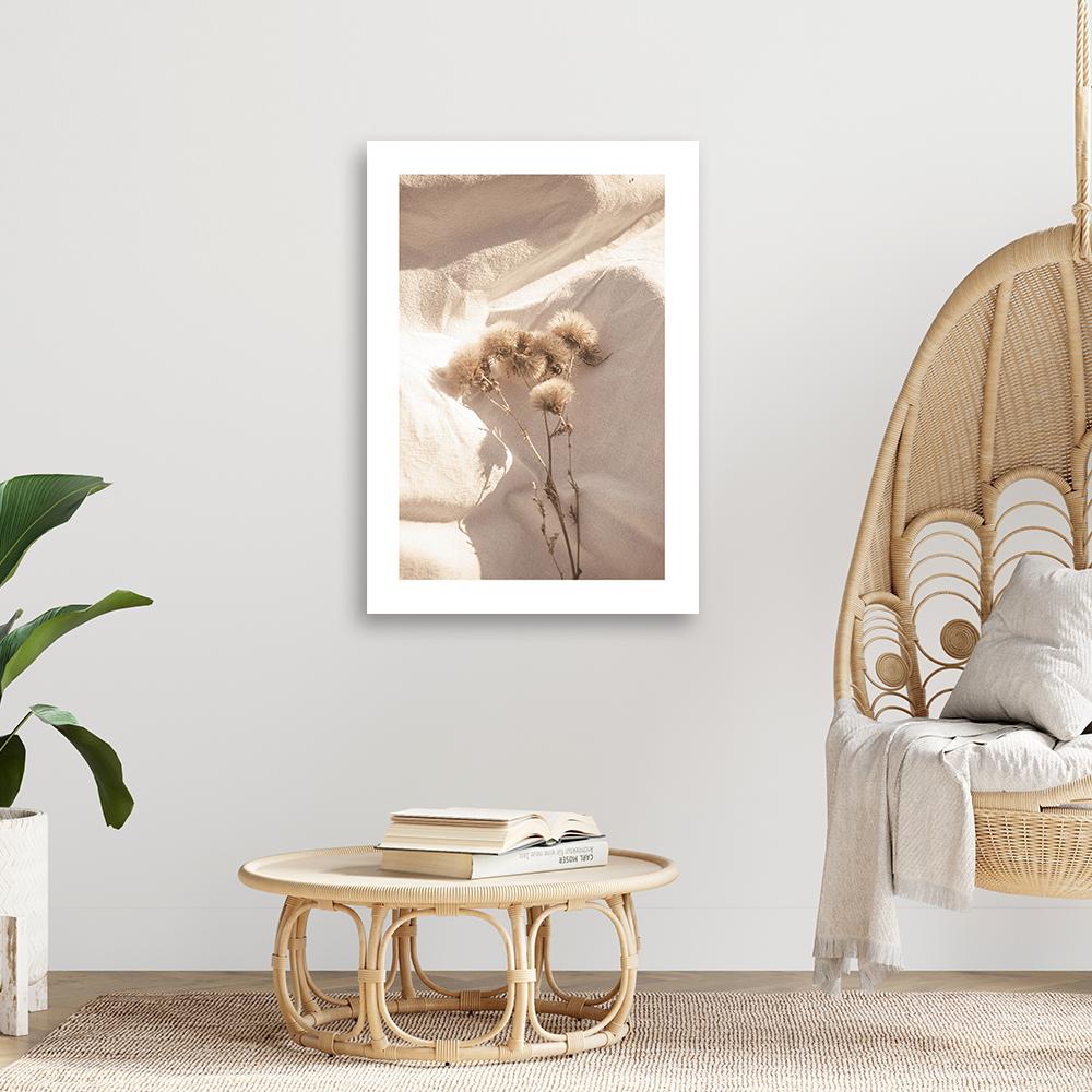 Canvas Print, Delicate Dry Flowers