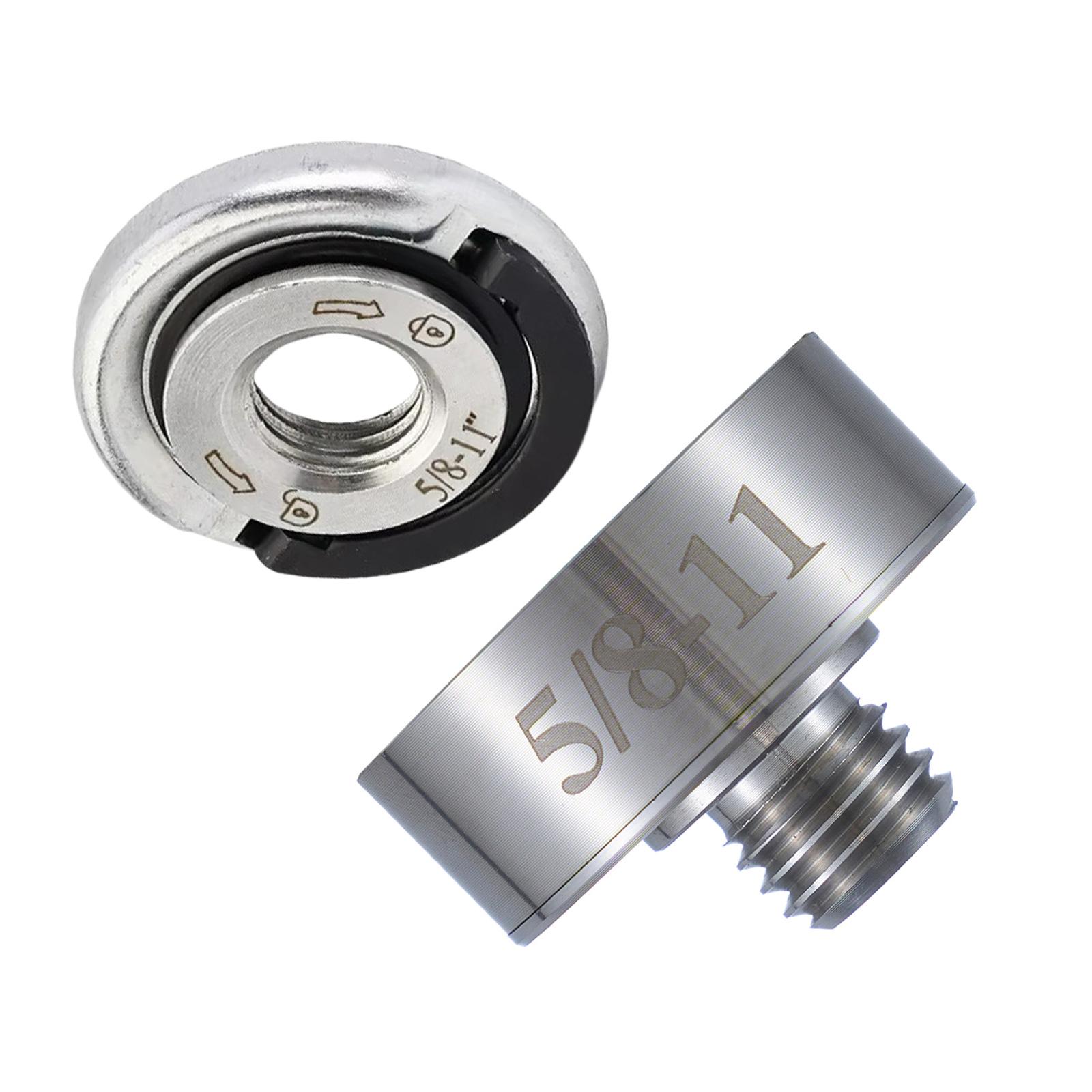 

5/8 -11 Grinder Adapter Set Steel Arbors With Locking Nut For X Lock Quick Releases Locking Mechanism 1