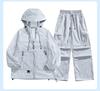 Atmungsaktives Sommer-Paar-Set: Ultra-dünner Eis-Seiden-Sonnenschutz-Hoodie & Hose