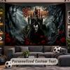Dracula Personalized Tapestry Support Custom Name, Wall Art Home Decoration
