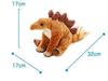 Colorata Stegosaurus Plush Toy (Sitting Series/Soft Touch) Realistic Dinosaur Toy Doll Gift Present Birthday (Twice Checked) / Christmas Christmas Pre