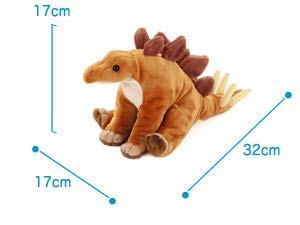 Colorata Stegosaurus Plush Toy (Sitting Series/Soft Touch) Realistic Dinosaur Toy Doll Gift Present Birthday (Twice Checked) / Christmas Christmas Pre