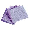7Pcs 50x50cm Purple Floral Cotton Fabric Cloth for DIY Craft Sewing Scrapbooking Quilting Kit