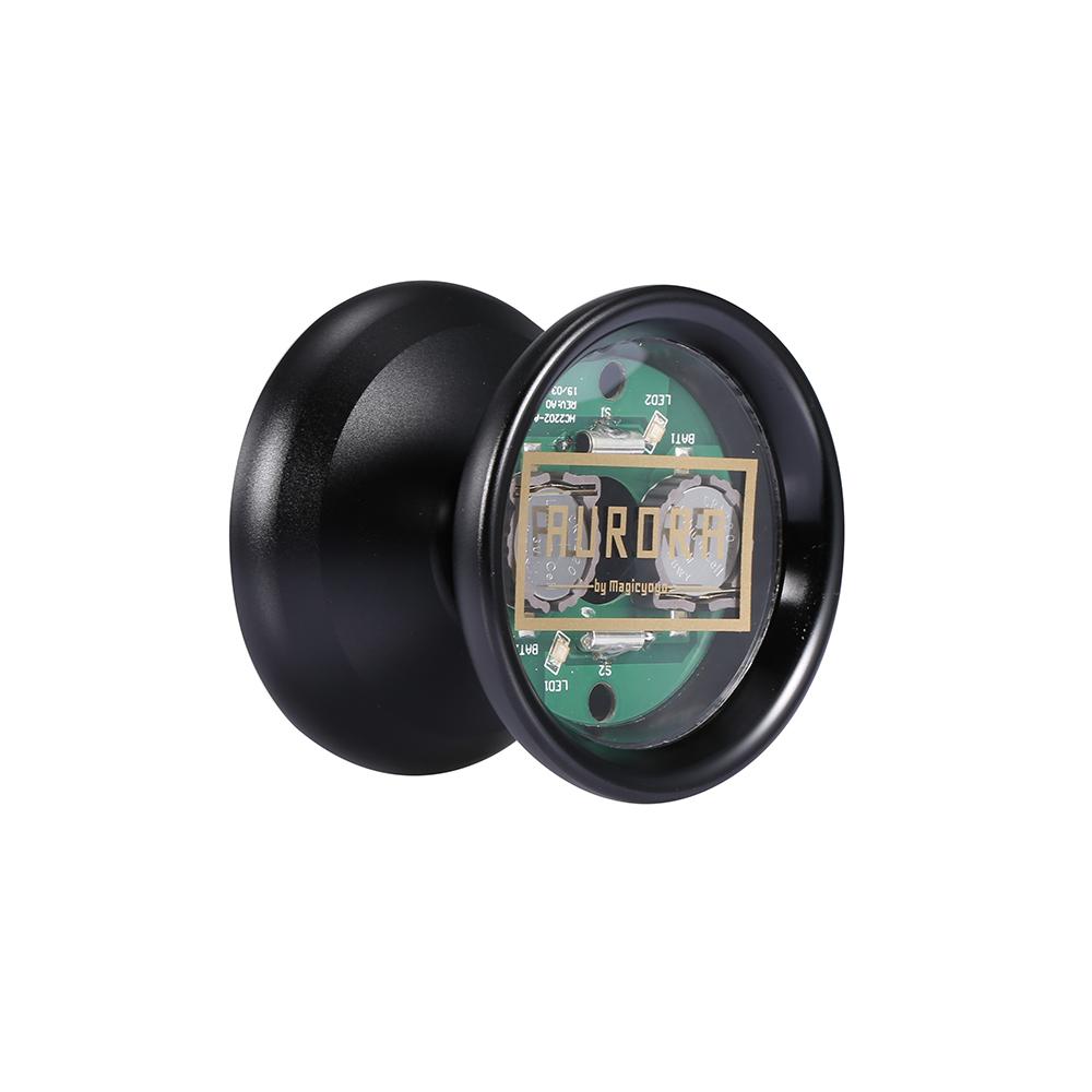 MAGICYOYO Svarar inte YoYo Aluminiumlegering Professionell Yoyo-boll med LED-ljusskyddsborttagare