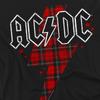 AC/DC Mens Plaid Bolt T-Shirt