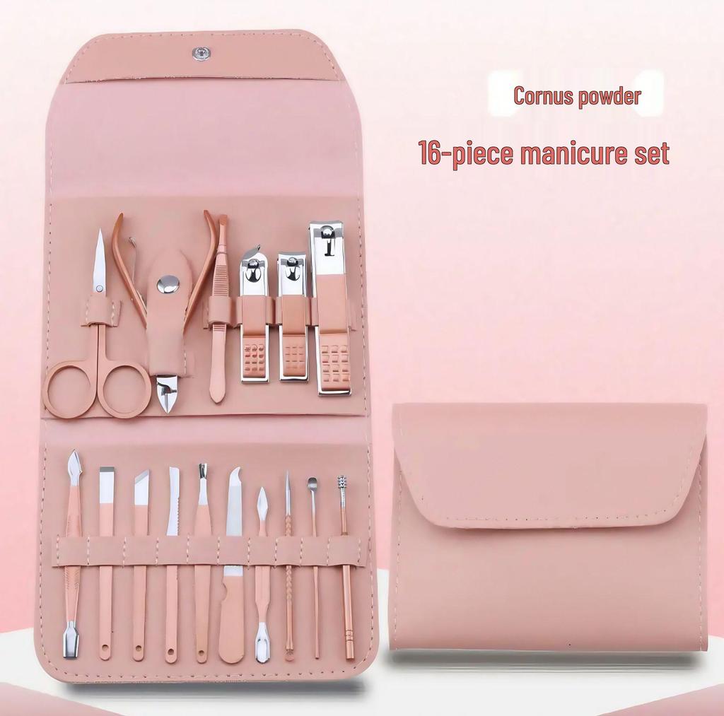 16-Piece Unisex Manicure & Pedicure Nail Clipper Set