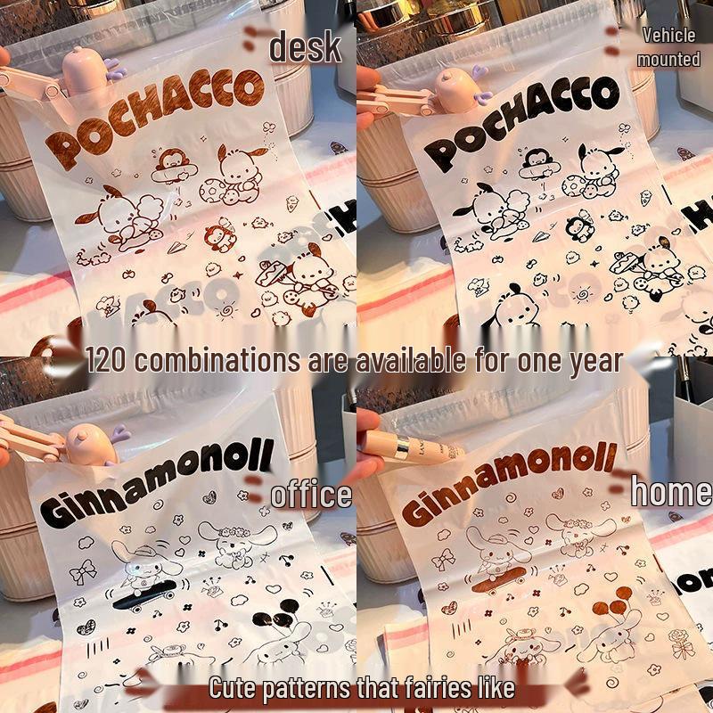 Car & Desk Universal Disposable Trash Bags with Cartoon Design