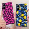 For Infinix Smart 20 4G Case New Fashion Flower Pattern Soft Black Silicone Phone Cover For Infinix Smart 20 Bumper Smart20 Para